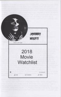 2018 Movie Watchlist