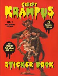 Creepy Krampus Sticker Book #1 Collectors Edition 72 Reusable Stickers