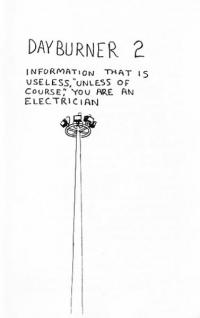 Dayburner #2 Information That is Useless Unless of Course You Are an Electrician