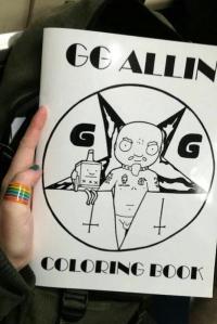 GG Allin Coloring Book