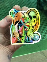 Magic Mirror Holographic Sticker