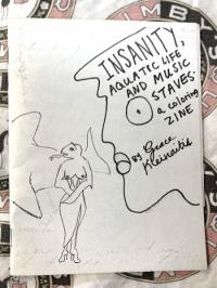 Insanity, Aquatic Life and Music Staves: A Coloring Zine