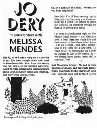 Jo Dery In Conversation With Melissa Mendes