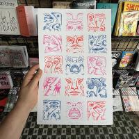 15 Faces Offset Print by Mac Blackout