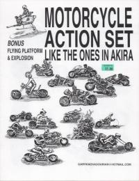 Motorcycle Action Set Like the Ones in Akira