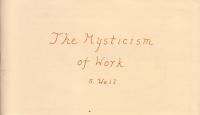 Mysticism of Work