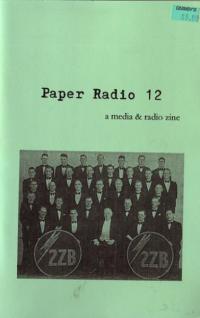 Paper Radio #12 a Media and Radio Zine