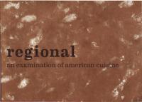 Regional #1 Spr 11 an Examination of American Cuisine