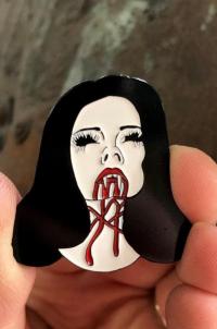 Vampire Girl Pin